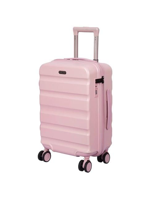 romeing venice pink polycarbonate hard cabin trolley - 55 cm