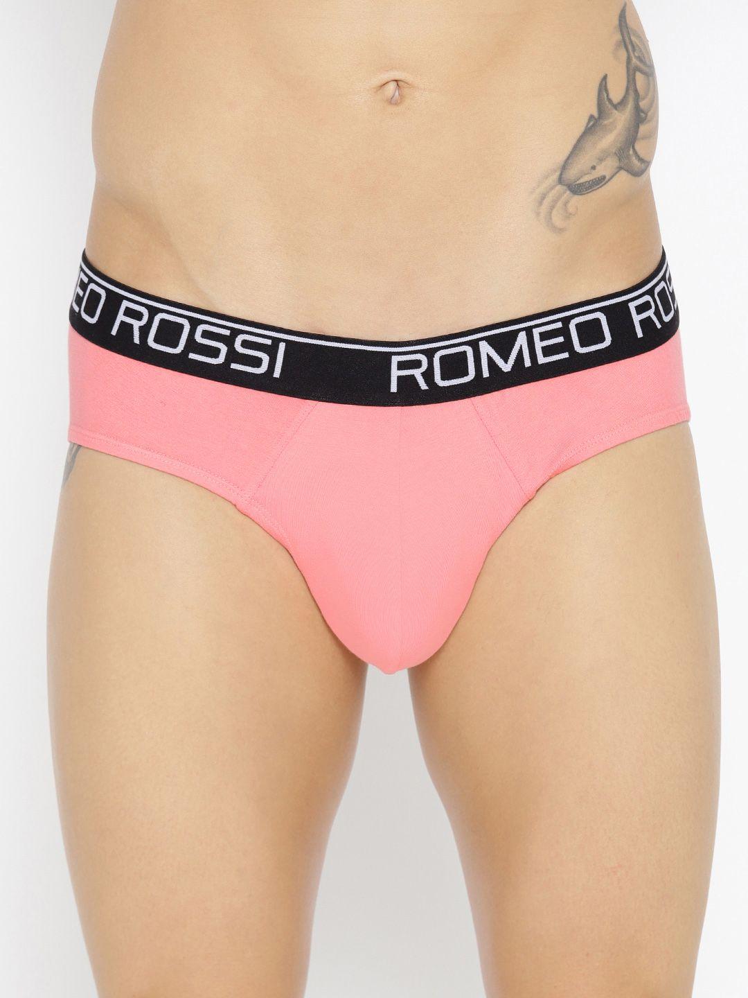 romeo rossi men pink solid briefs clbp-2003-pe