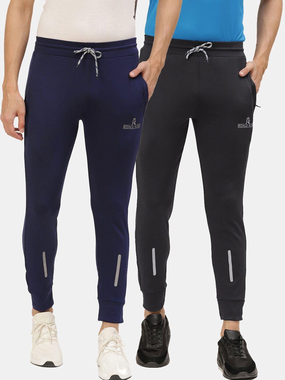 romeo rossi pack of 2 men slim fit track pants