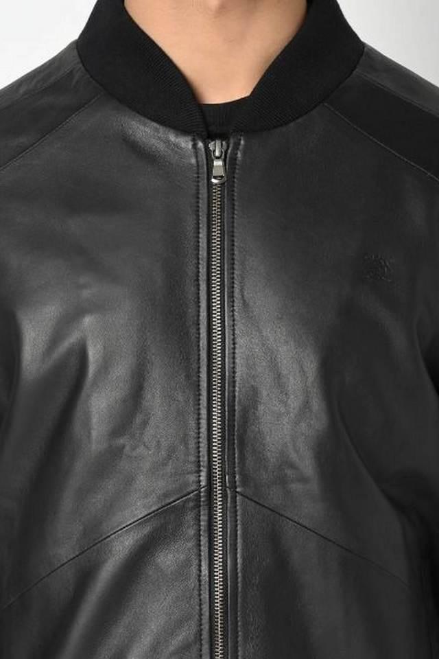 romeo solid lightweight genuine leather mens biker jacket