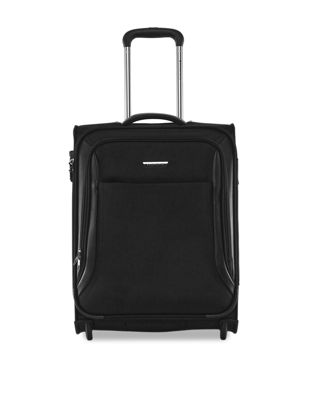 roncato biz 2.0 nero soft-sidded water resistant cabin trolley suitcase