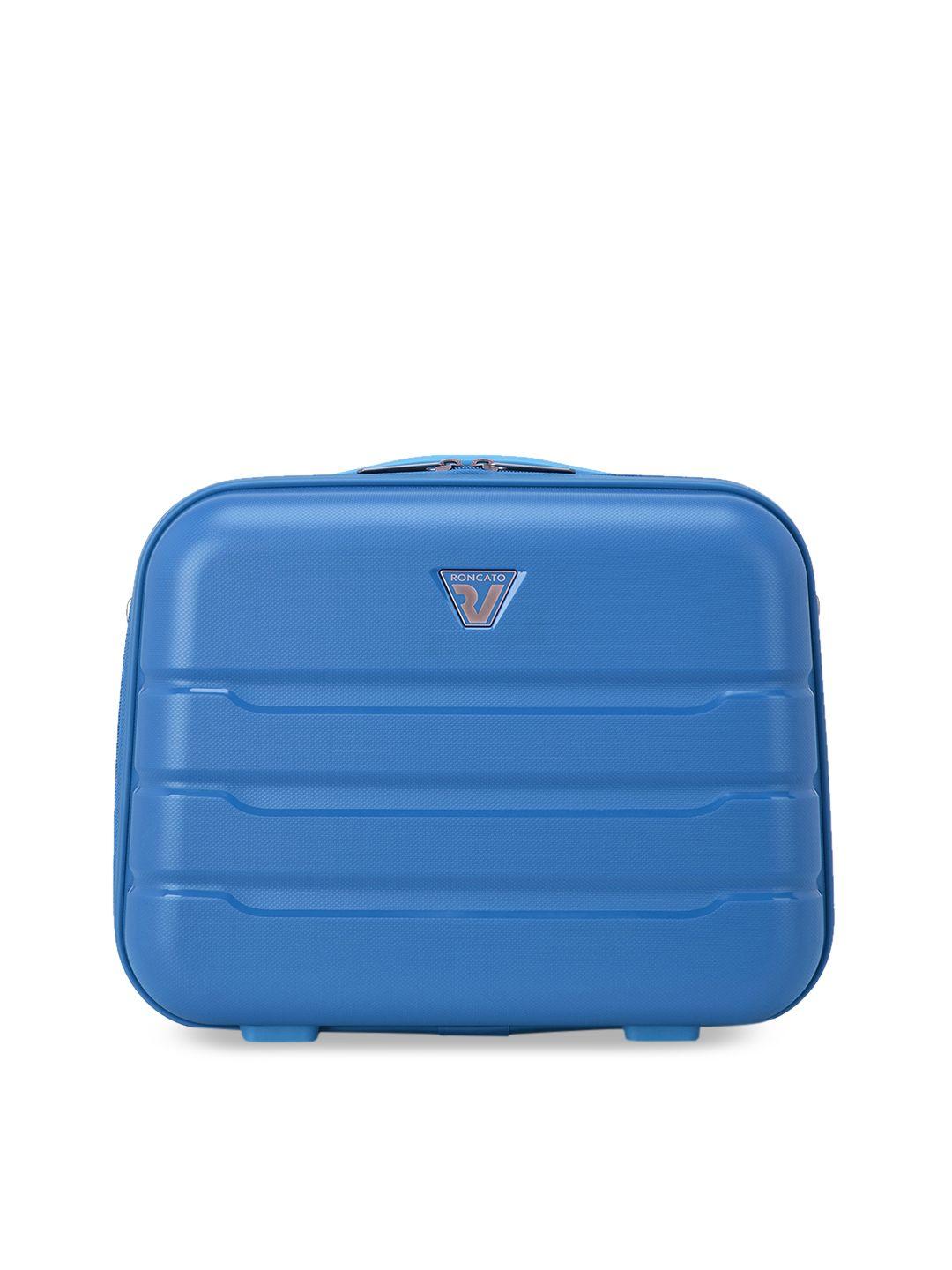 roncato butterfly blue hard case polypropylene medium luggage bag