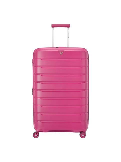 roncato butterfly magenta textured hard large trolley bag -30 cm
