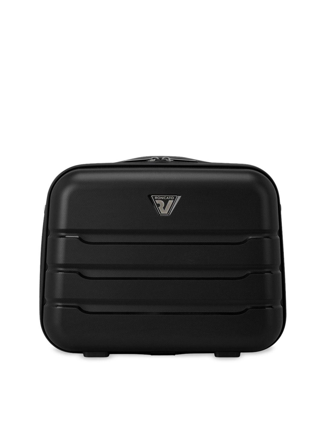 roncato butterfly nero black polypropylene medium hard case luggage