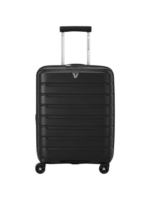 roncato butterfly nero textured hard cabin trolley bag -21 cm