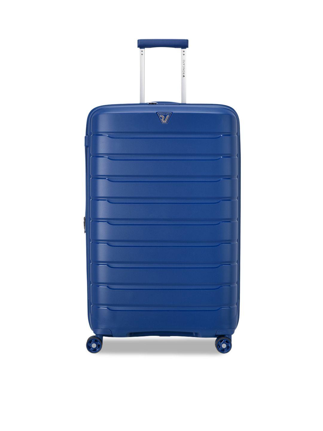 roncato butterfly textured hard-sided large trolley suitcase