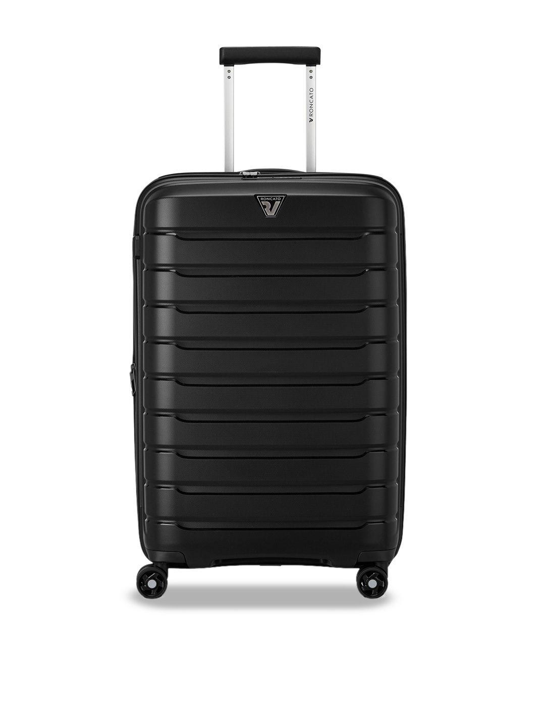 roncato butterfly textured hard-sided medium trolley suitcase