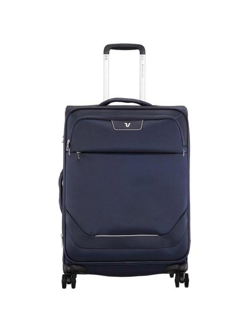 roncato joy blue notte solid soft medium trolley bag -26 cm