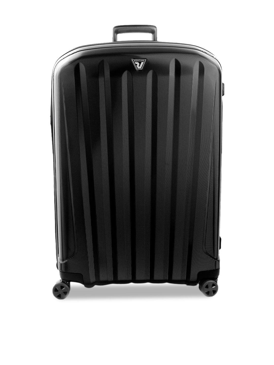 roncato textured hard-sided water resistant large trolley suitcase