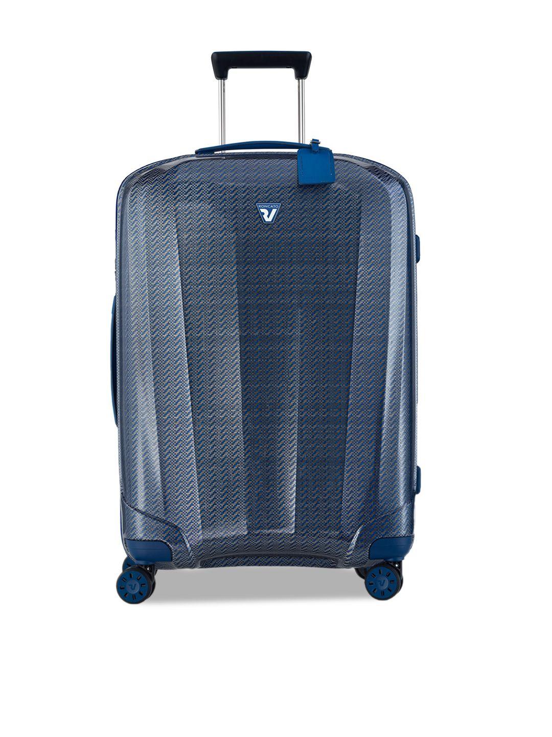 roncato textured hard-sided water resistant medium trolley suitcase