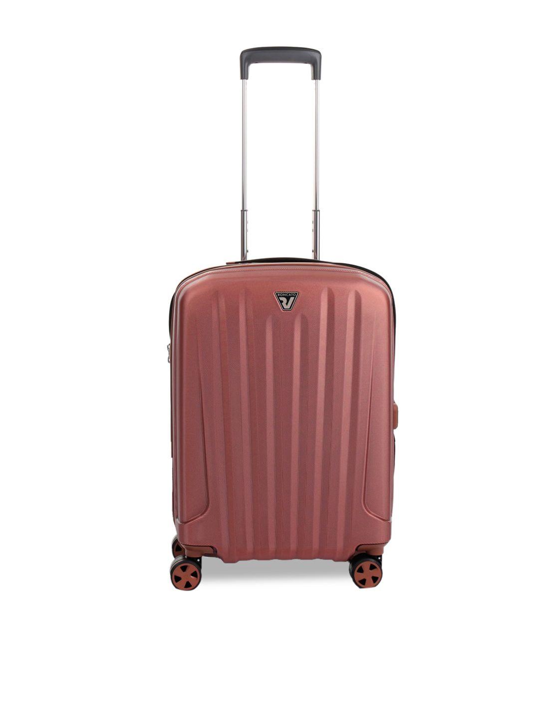 roncato textured hard-sided water resistant small trolley suitcase