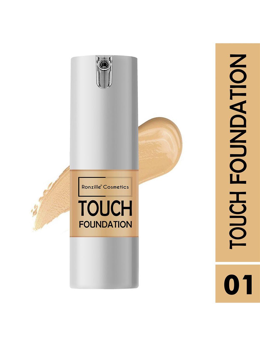 ronzille waterproof matte finish make-up base foundation - 25 ml(airless)(01)