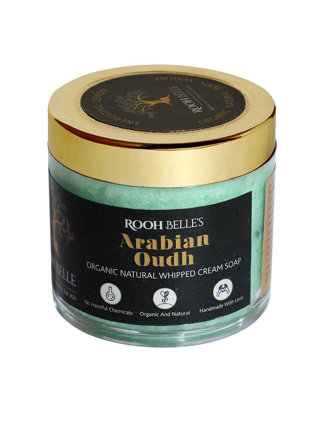 roohbelle arabian oudh organic natural whipped cream soap - 125g