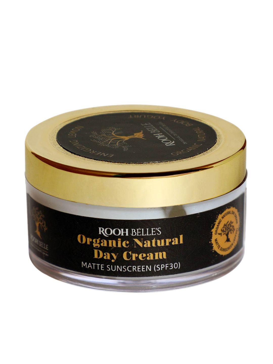 roohbelle natural sunscreen matt cream with spf30 - 50gm