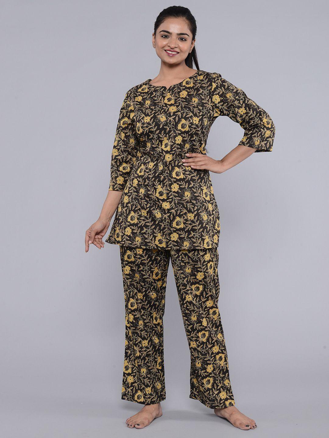 roopwati fashion women plus size floral printed pure cotton night suit