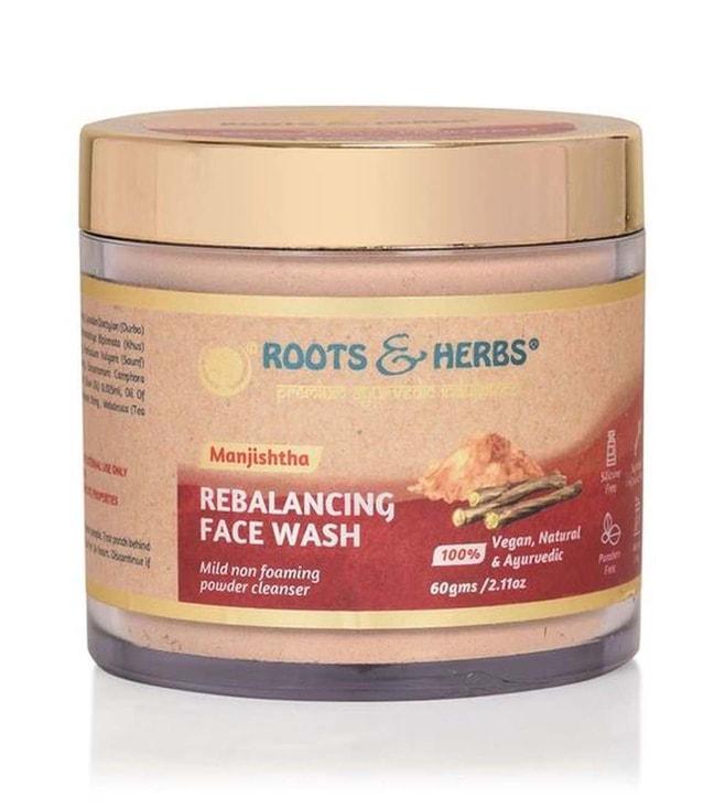 roots and herbs manjistha rebalancing face wash - 100 gm
