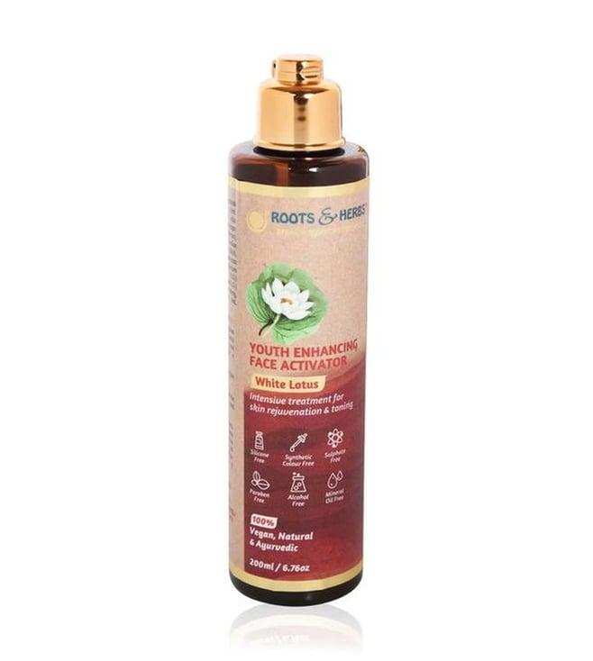 roots and herbs white lotus youth enhancing face activator - 220 ml