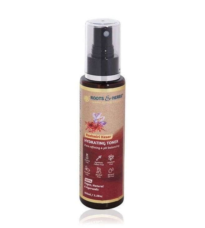 roots and herbs hydrating kashmiri kesar toner - 100 ml