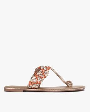 rope toe-ring sandals