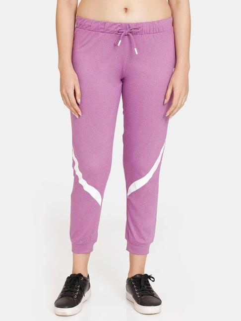 rosaline by zivame lavender relaxed fit joggers