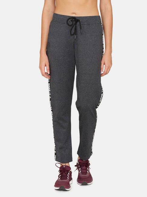 rosaline by zivame black regular fit trackpants