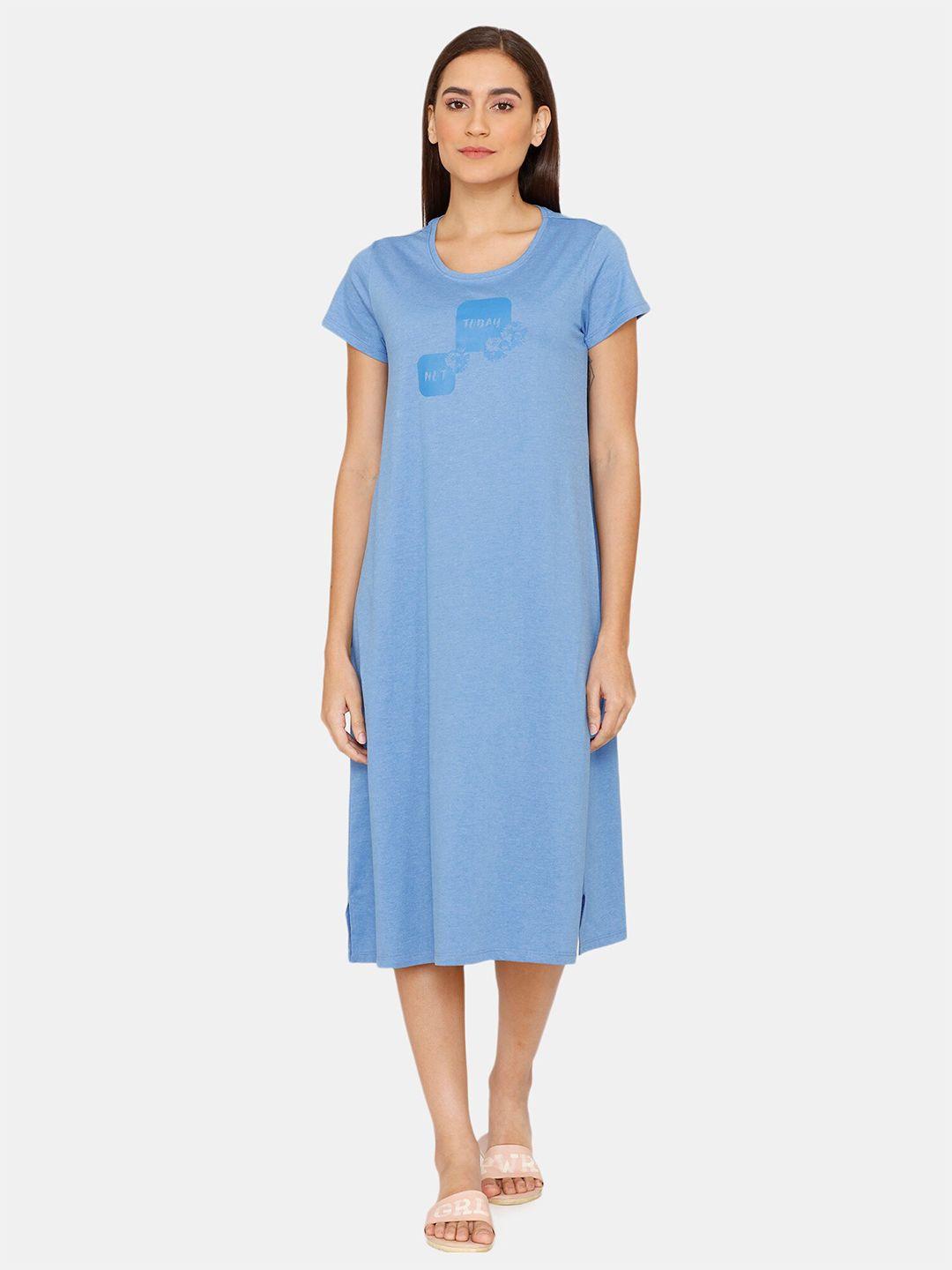 rosaline by zivame blue nightdress