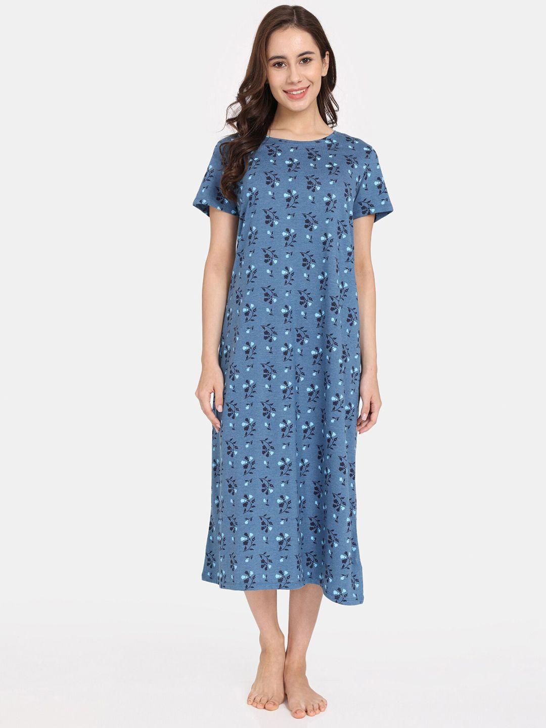 rosaline by zivame floral printed nightdress