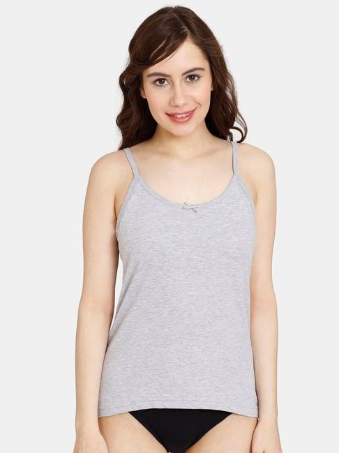 rosaline by zivame grey full coverage camisole