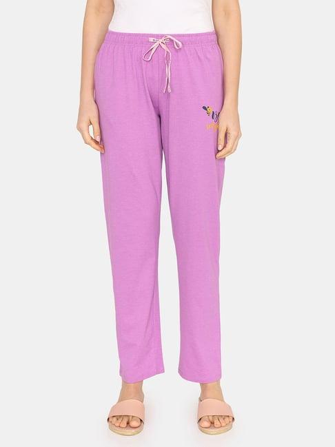 rosaline by zivame purple pyjamas