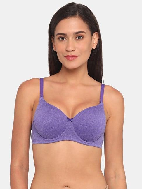 rosaline by zivame violet under wired padded t-shirt bra