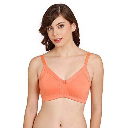 rosaline by zivame women's polyester cotton non padded wired casual full coverage super support bra (ro1190fashcorng0032d_orange_32d)