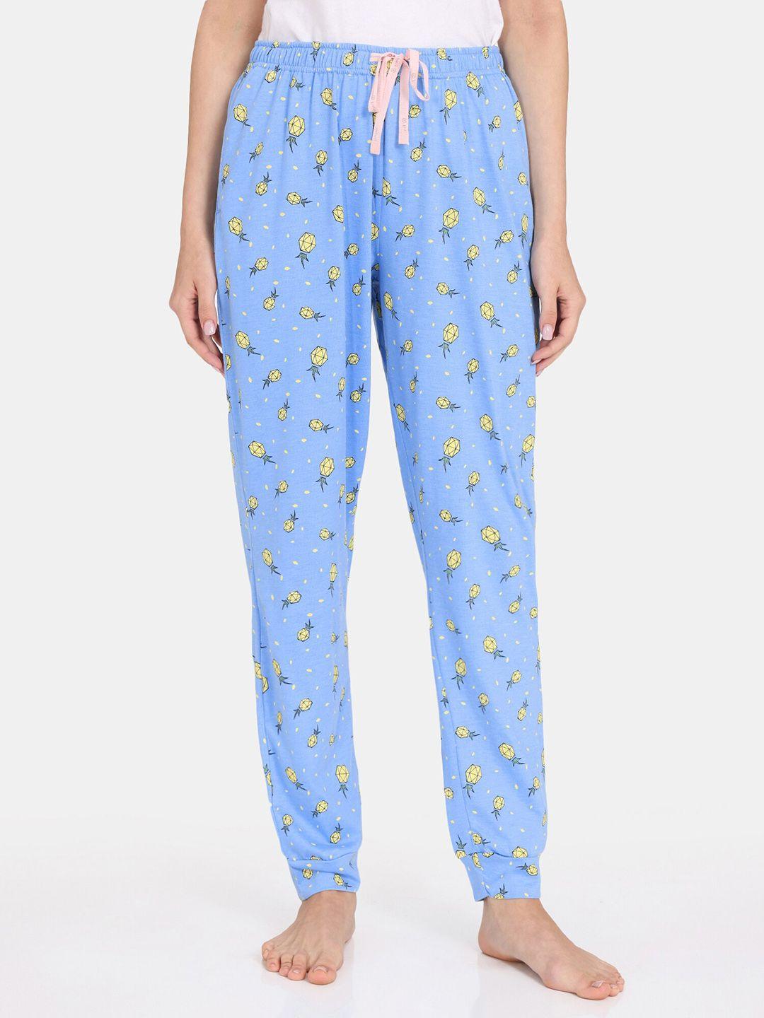 rosaline by zivame women graphic printed lounge pants