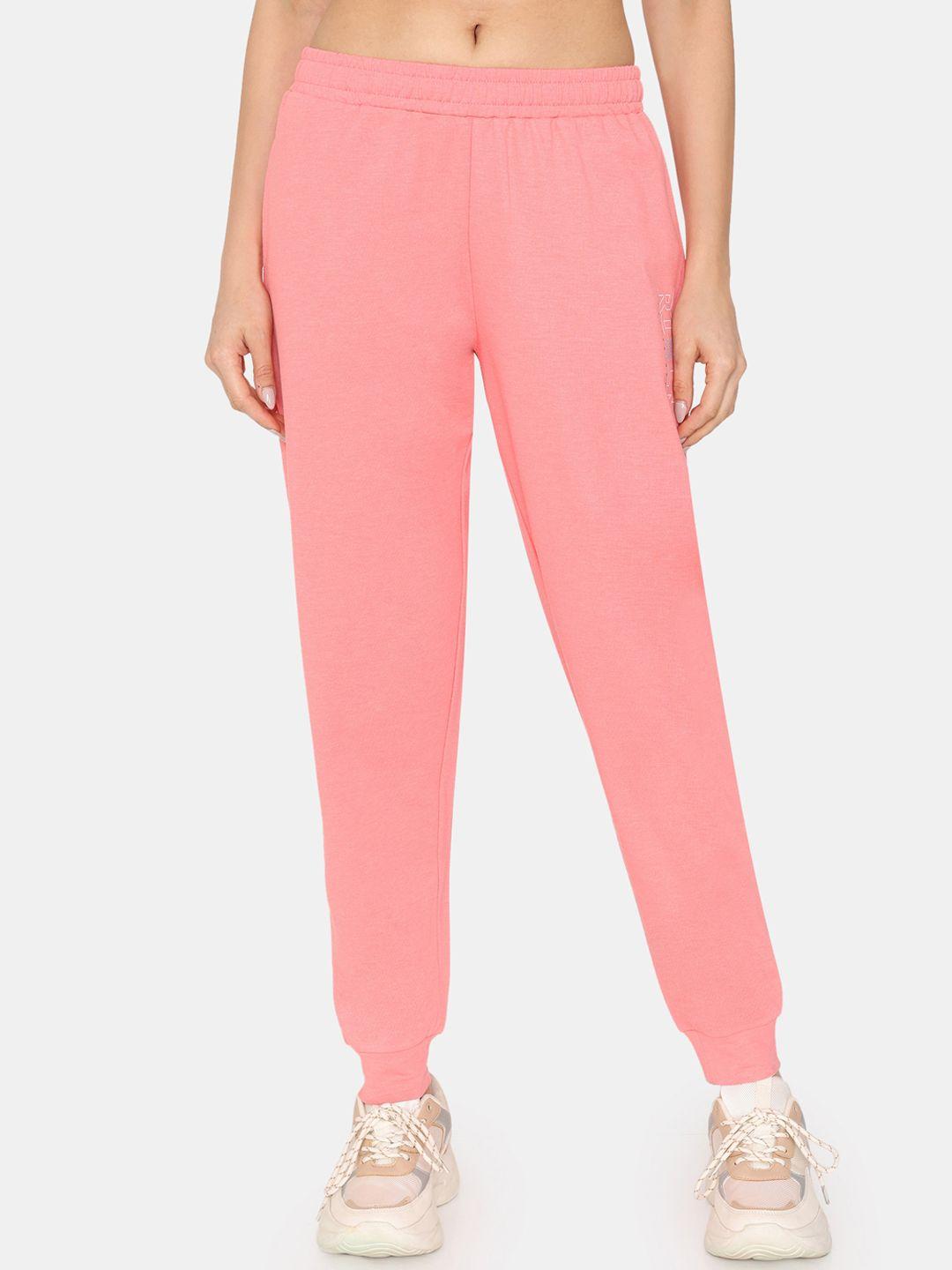 rosaline by zivame women mid rise training or gym sports joggers