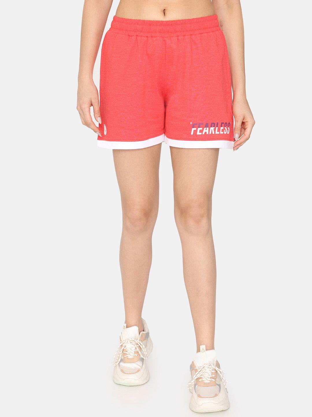 rosaline by zivame women mid-rise training or gym sports shorts