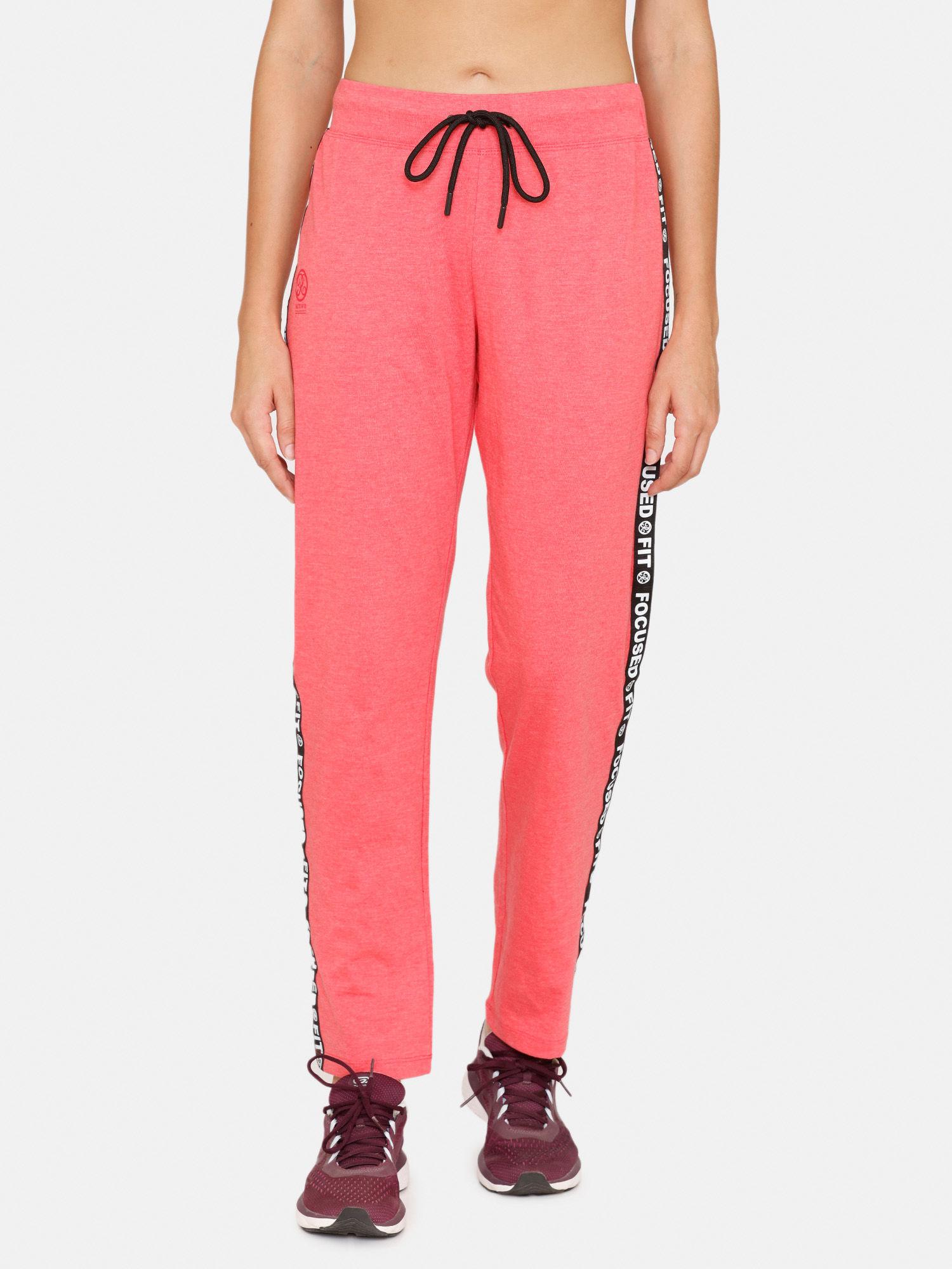 rosaline easy movement cotton trackpants - rose of sharon