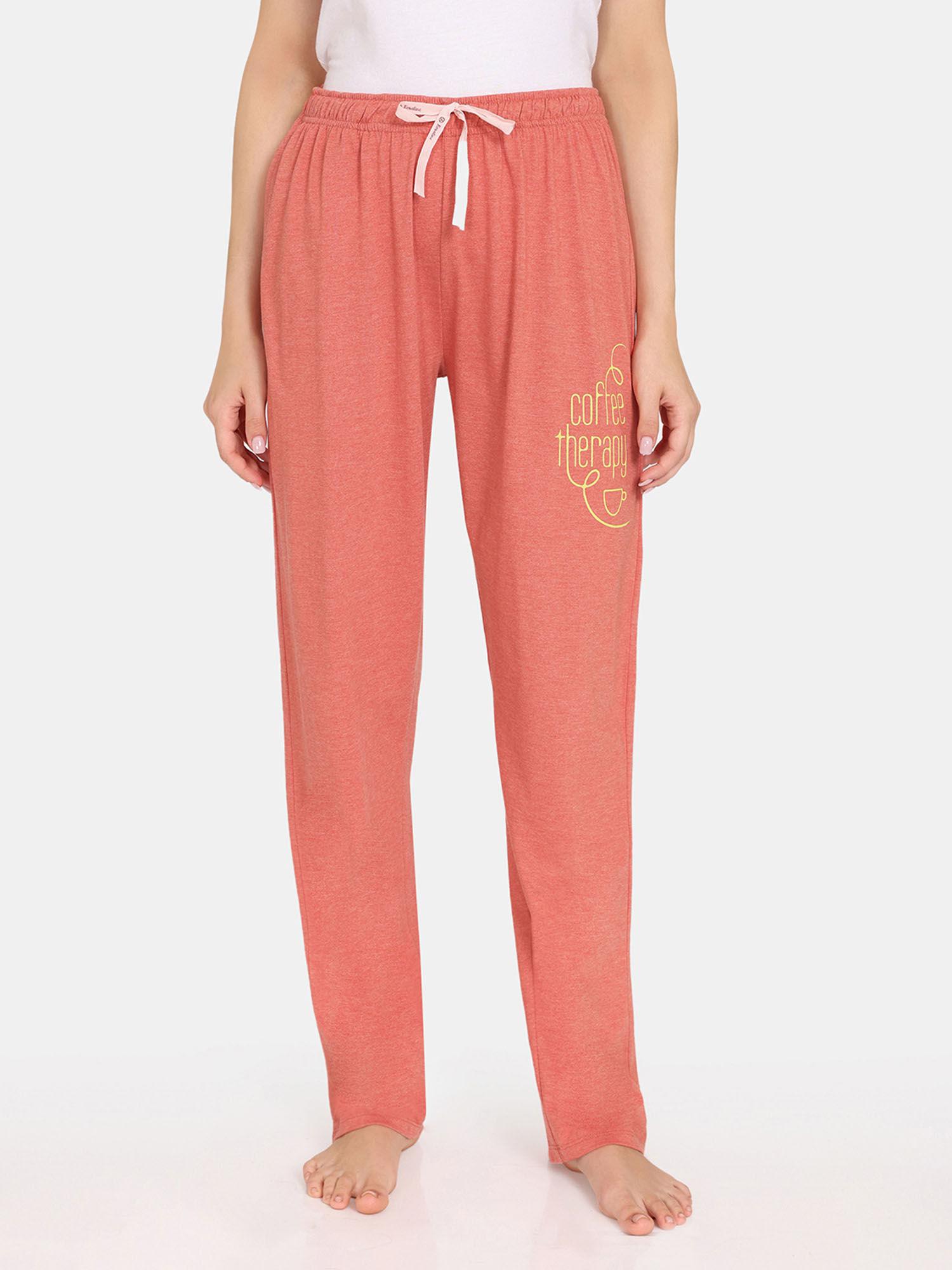 rosaline joy sticks knit cotton pyjama - burnt sienna