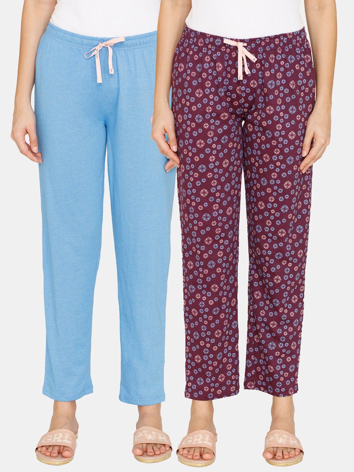 rosaline meadows knit cotton pyjama (pack of 2)