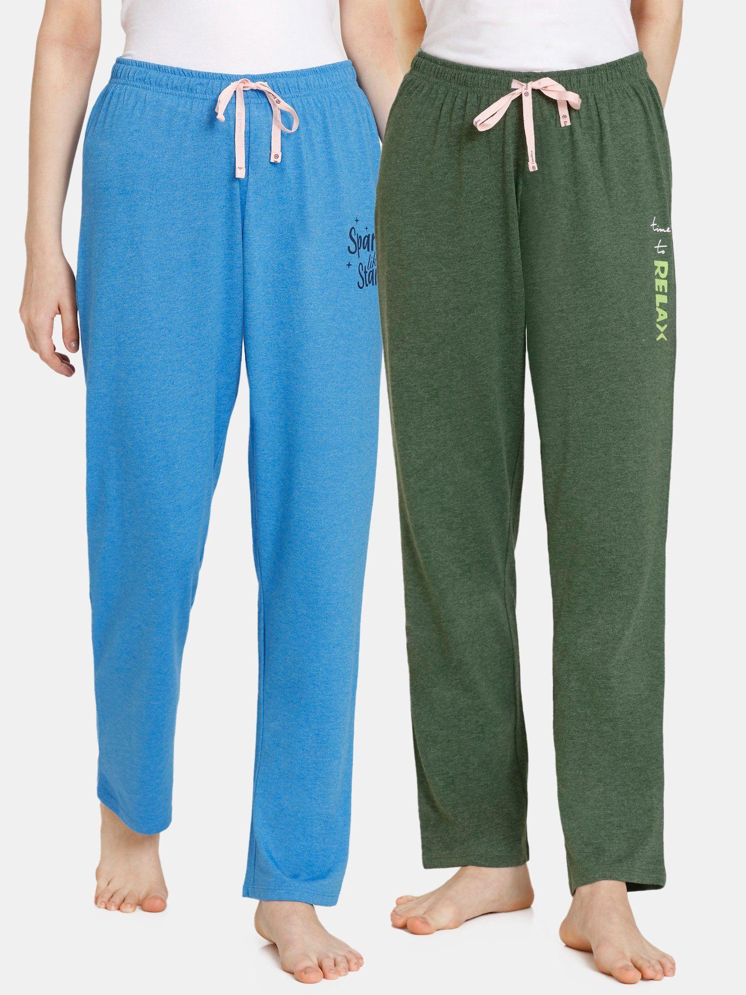 rosaline rural charm knit cotton pyjama (pack of 2 ) multi-color (pack of 2)