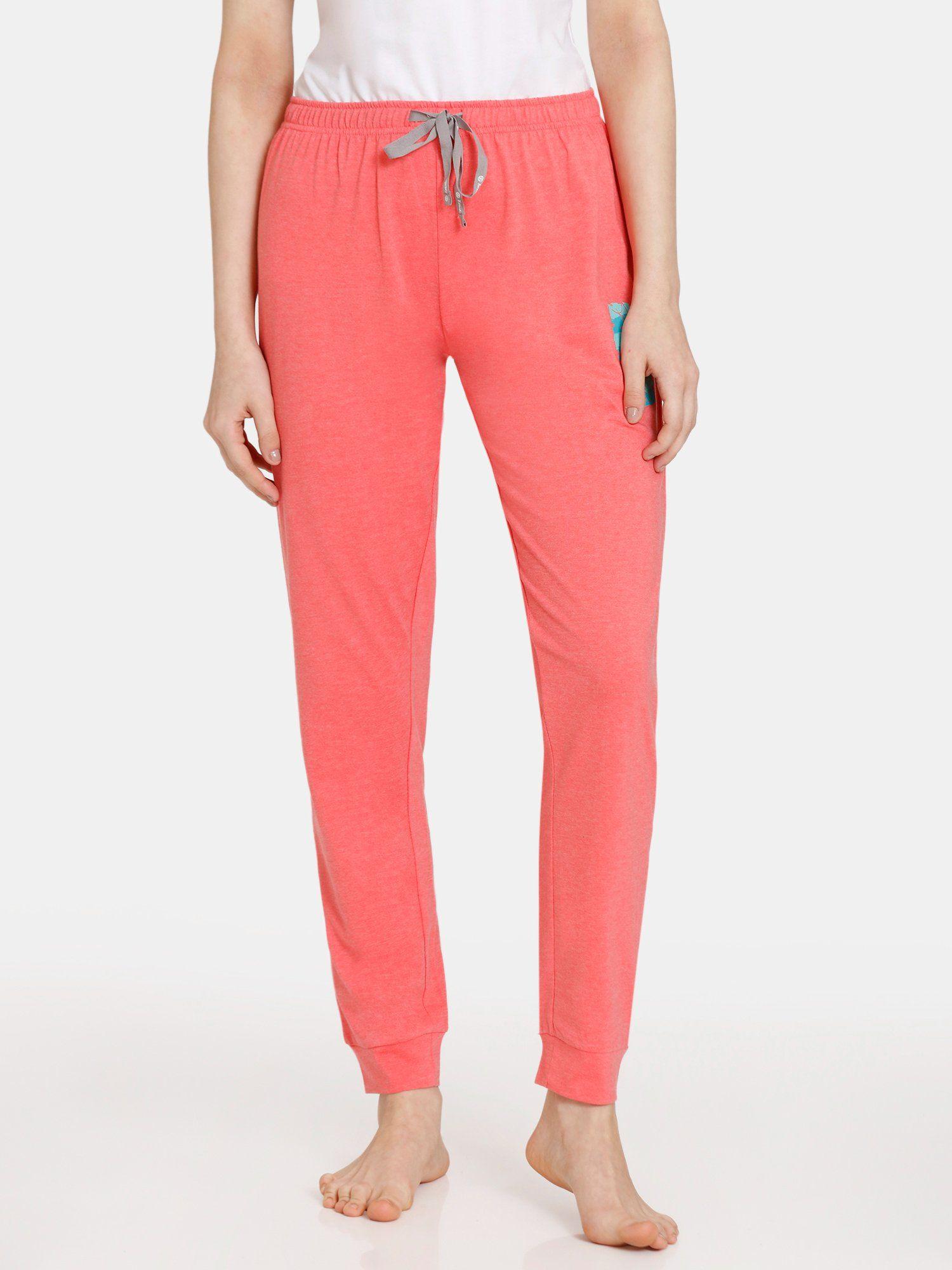 rosaline rural charm knit cotton pyjama - calypso coral