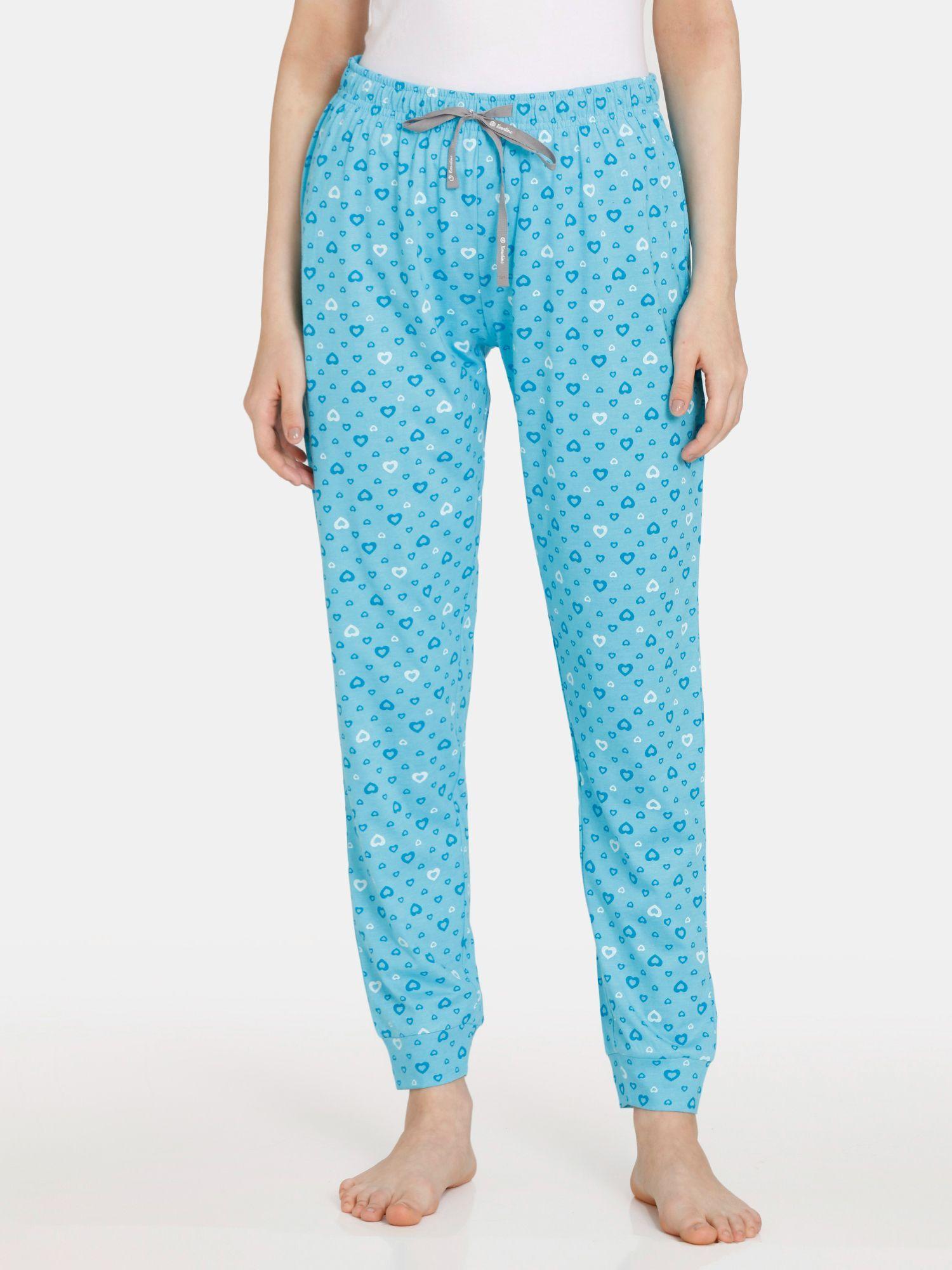 rosaline soul space knit cotton pajama - tropical breeze - blue