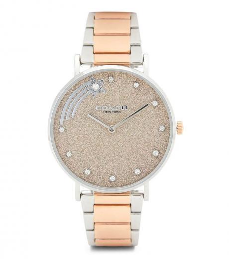 rose gold perry crystal dial watch