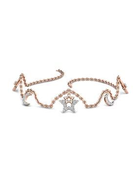 rose gold siij diamond starlet bracelet