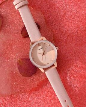 rose dial analogue fashion watch for women