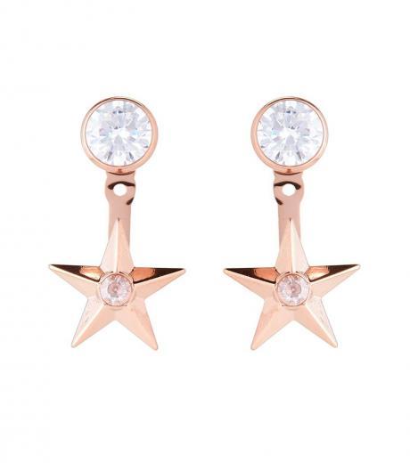 rose gold celestial earrings