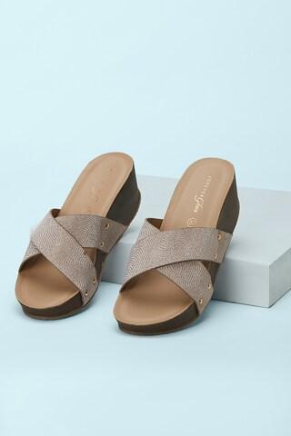 rose gold comfort sandals