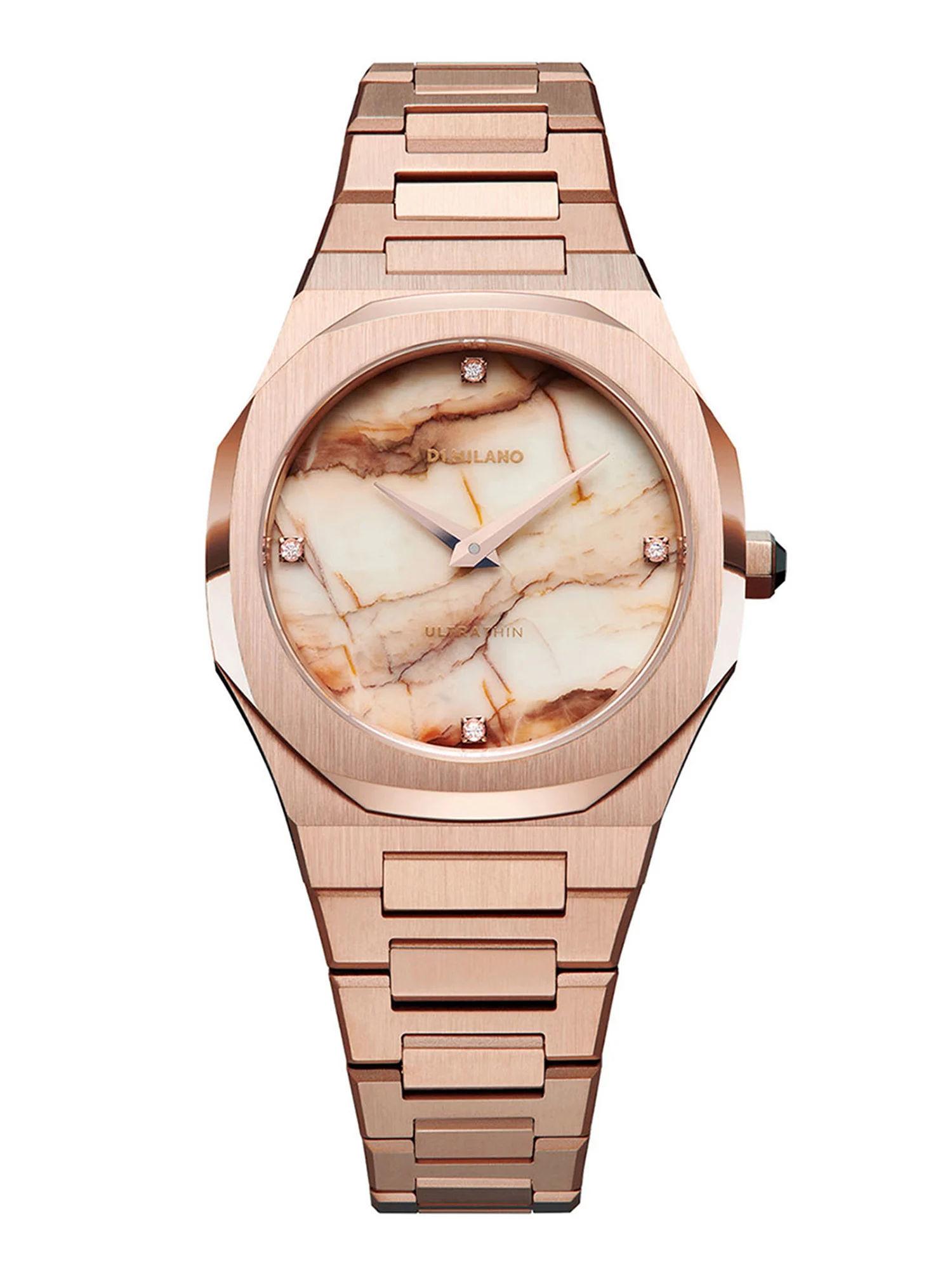 rose gold dial analogue watch for women - utbl14