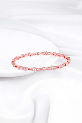rose gold draped in floral bangle