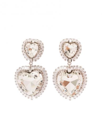 rose gold heart-shaped clip-on earrings