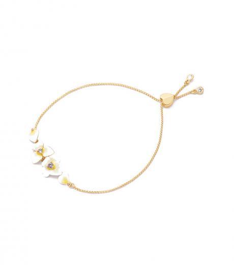 rose gold precious pansy bracelet