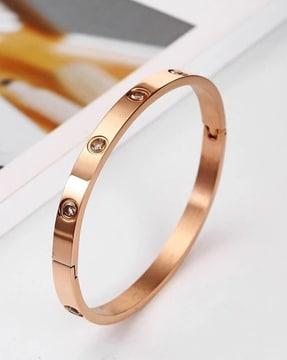 rose gold-toned love ad bracelet